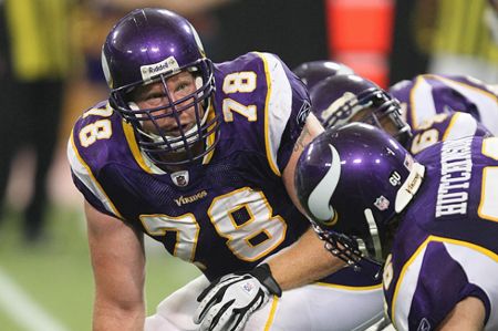 Matt Birk played for Minnesota Vikings from 1998 to 2008.